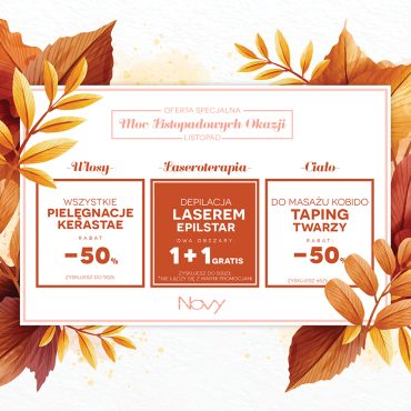 promocja listopad novy fryzjer kosmetyka laser Olkusz