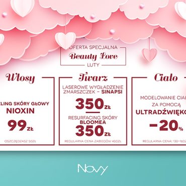 Luty - promocja na w salonie fryzjerskim i kosmetycznym w saonie NOVY w Olkuszu