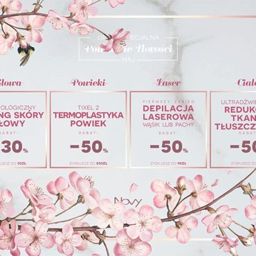 Promocja na depilacje laserową, tixel- termolastyka powiek, peeling skóry głowy i reduckje tkaniki tłuszczowej w Olkuszu w salonie NOVY