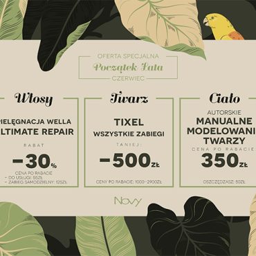 PROMOCJA w salonie fryzjerskim i gabinecie kosmetycznym w Olkuszu na zabiegi pielęgnacyjne na włosy, termoplatykę powiek na urządzeniu tixel oraz modelowanie twarzy