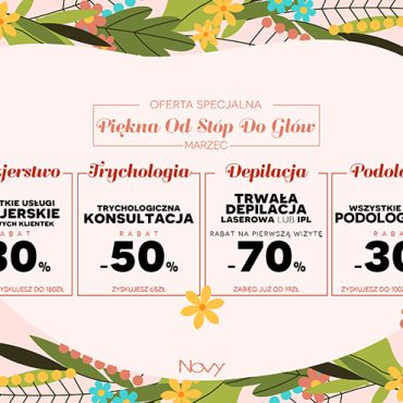 promocja marzec fryzjer trycholog depilacja laserowa podologia olkusz